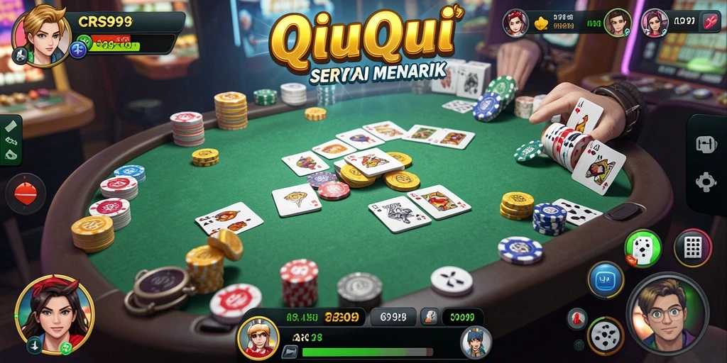 Tampilan gameplay QiuQiu yang seru dan menantang.
