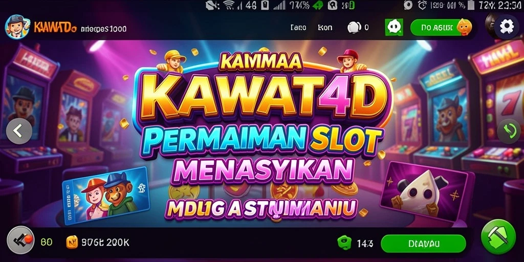 Tampilan menarik dari permainan Slot KAWAT4D yang penuh keseruan.