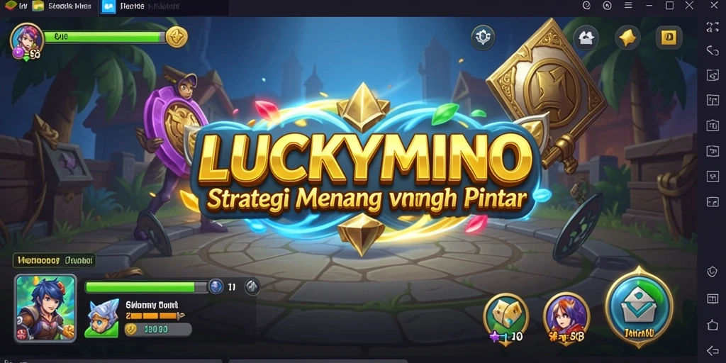 Tampilan gameplay LUCKYMINO dengan tantangan strategi yang menarik.