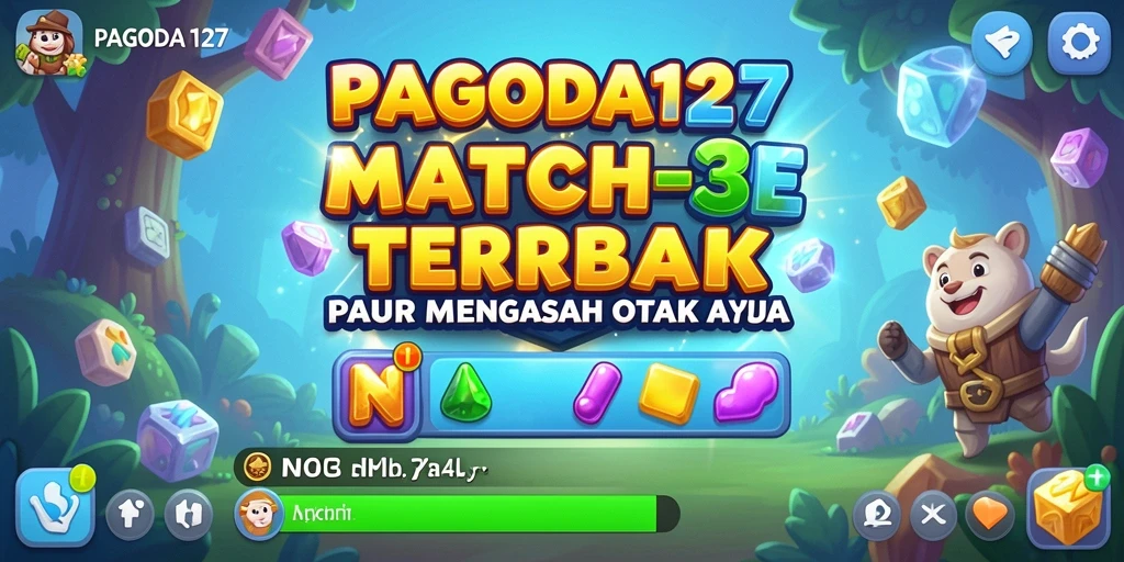 Screenshot gameplay PAGODA127 yang menunjukkan keseruan Match-3.